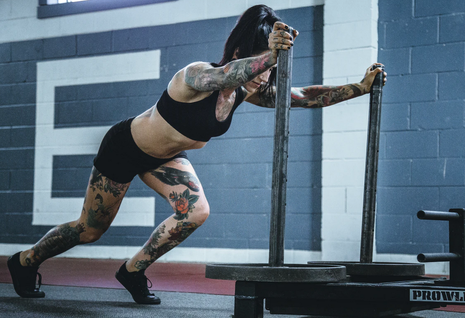 woman working out